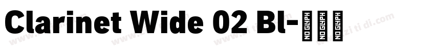 Clarinet Wide 02 Bl字体转换